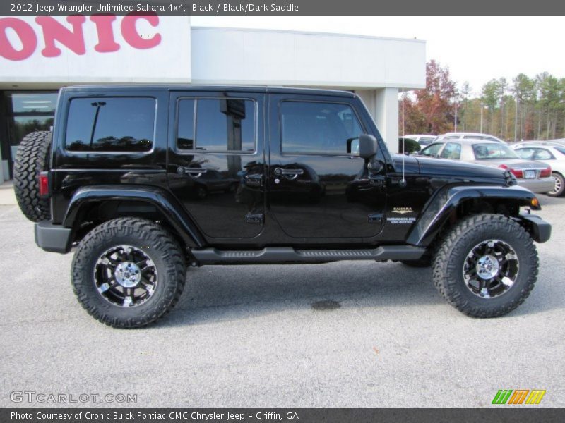 Black / Black/Dark Saddle 2012 Jeep Wrangler Unlimited Sahara 4x4