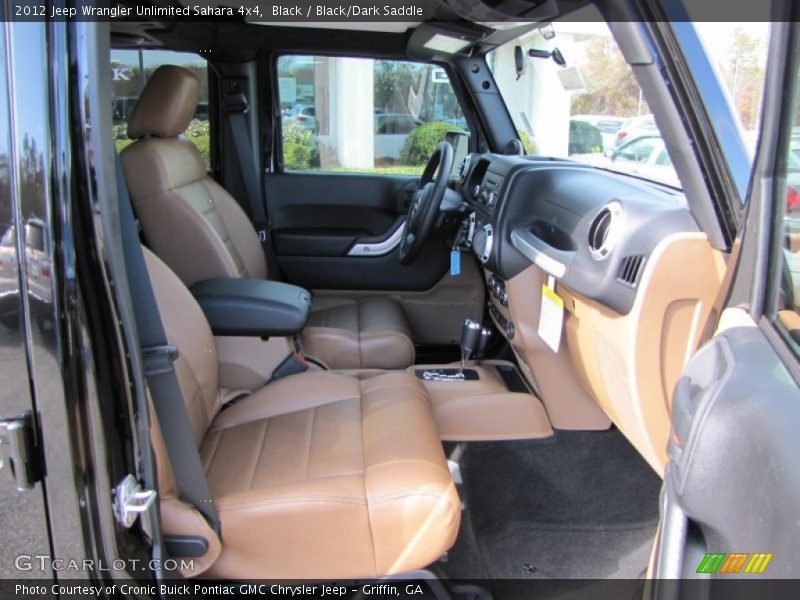 Black / Black/Dark Saddle 2012 Jeep Wrangler Unlimited Sahara 4x4
