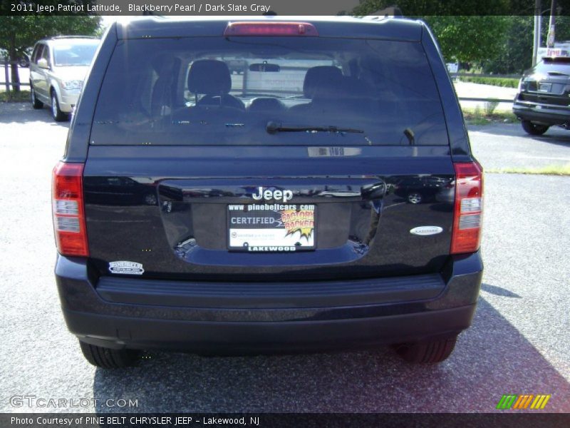 Blackberry Pearl / Dark Slate Gray 2011 Jeep Patriot Latitude