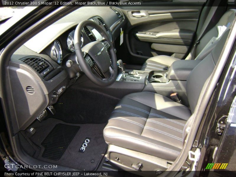  2012 300 S Mopar '12 Edition Black/Blue Accents Interior