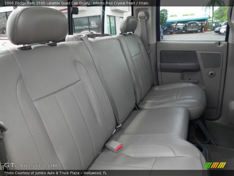 Rear Seat of 2006 Ram 3500 Laramie Quad Cab Dually