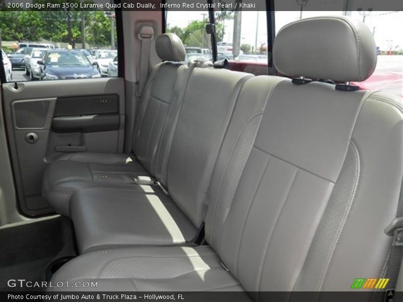 Rear Seat of 2006 Ram 3500 Laramie Quad Cab Dually