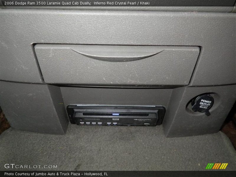 Inferno Red Crystal Pearl / Khaki 2006 Dodge Ram 3500 Laramie Quad Cab Dually