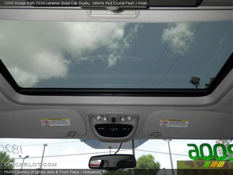Sunroof of 2006 Ram 3500 Laramie Quad Cab Dually