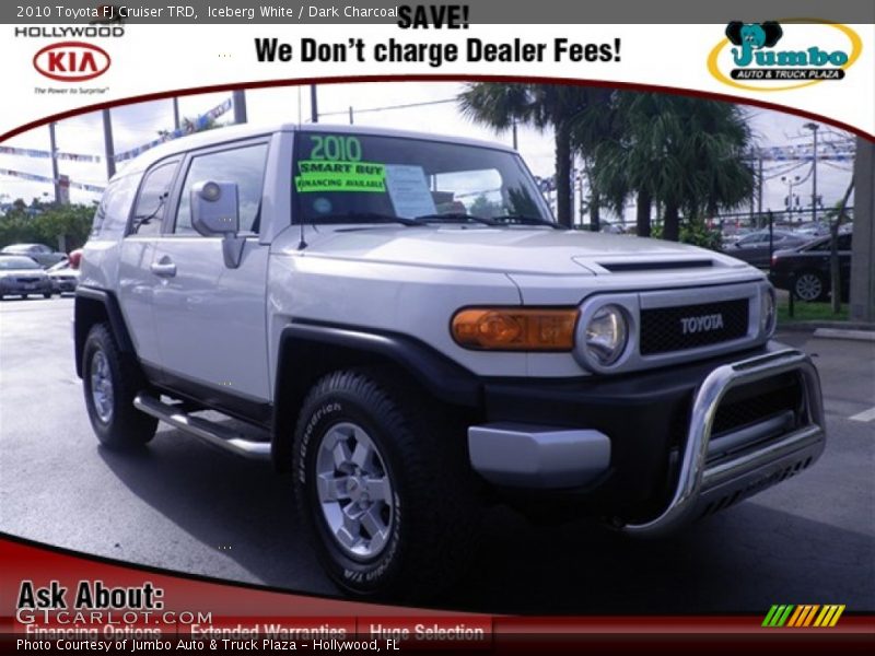 Iceberg White / Dark Charcoal 2010 Toyota FJ Cruiser TRD