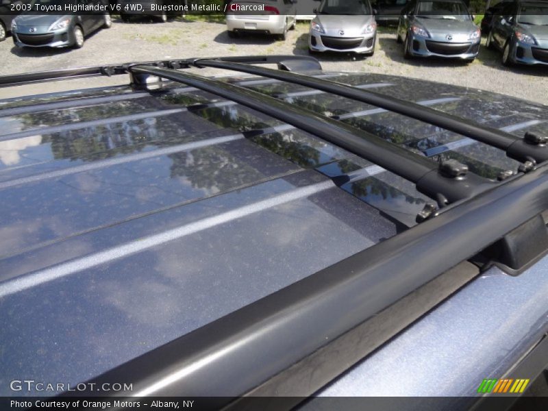 Bluestone Metallic / Charcoal 2003 Toyota Highlander V6 4WD
