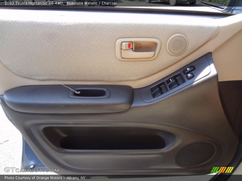 Bluestone Metallic / Charcoal 2003 Toyota Highlander V6 4WD
