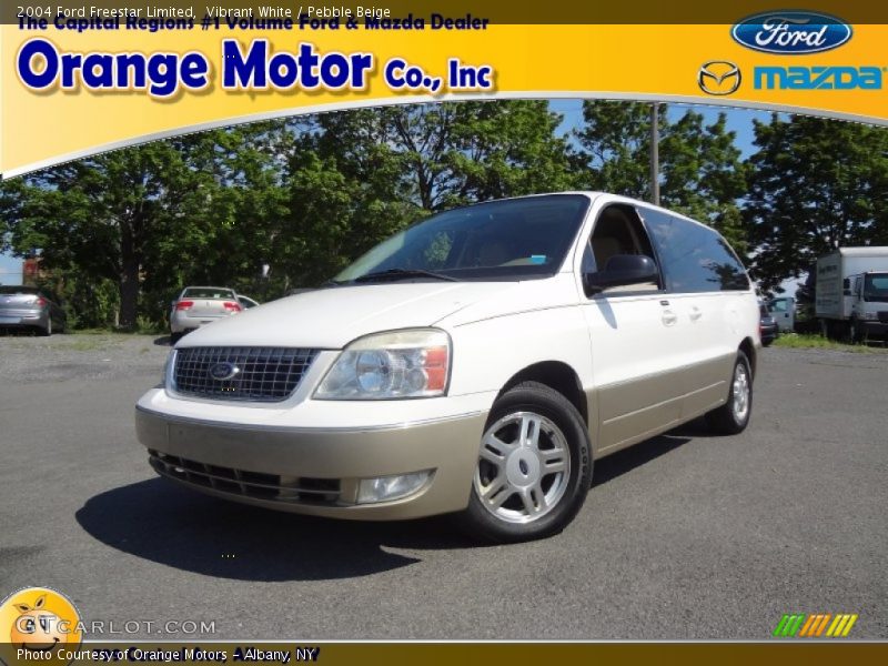 Vibrant White / Pebble Beige 2004 Ford Freestar Limited