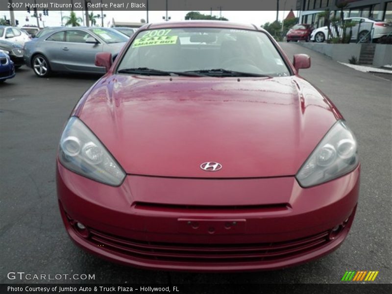 Redfire Pearl / Black 2007 Hyundai Tiburon GS