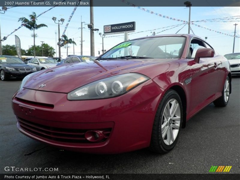 Redfire Pearl / Black 2007 Hyundai Tiburon GS