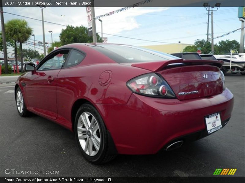 Redfire Pearl / Black 2007 Hyundai Tiburon GS
