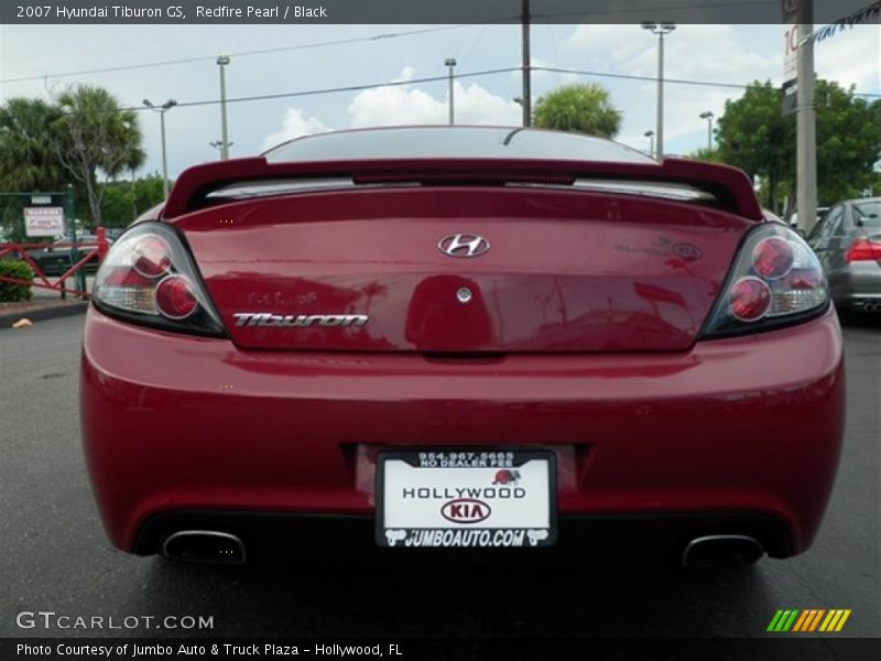 Redfire Pearl / Black 2007 Hyundai Tiburon GS