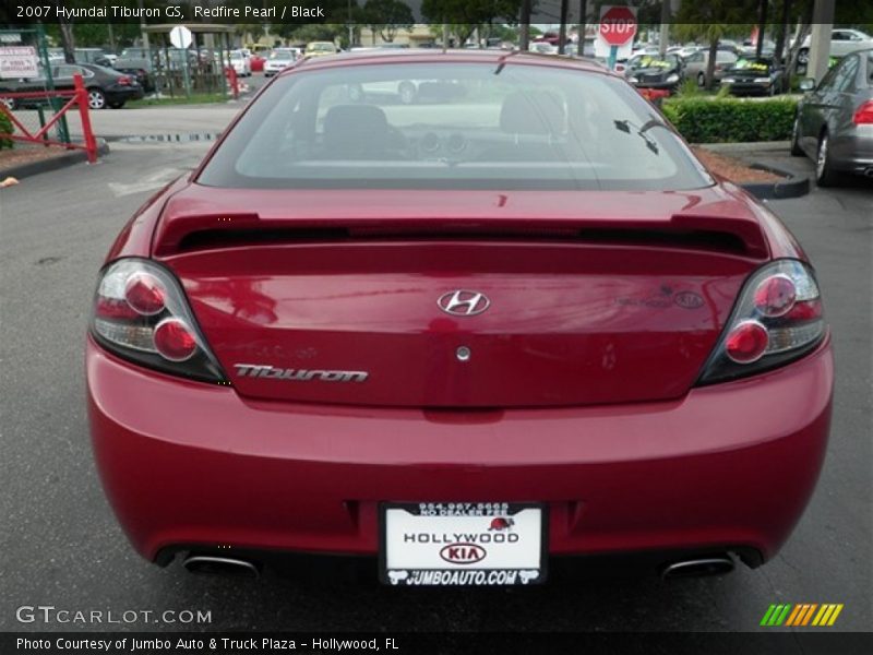 Redfire Pearl / Black 2007 Hyundai Tiburon GS