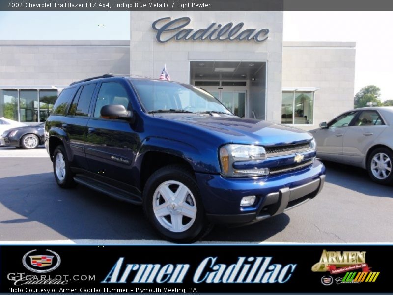 Indigo Blue Metallic / Light Pewter 2002 Chevrolet TrailBlazer LTZ 4x4