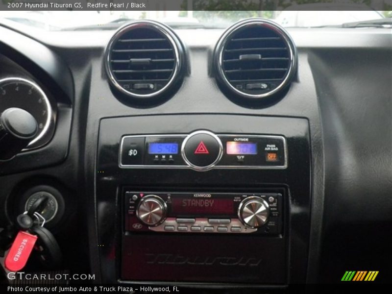 Redfire Pearl / Black 2007 Hyundai Tiburon GS
