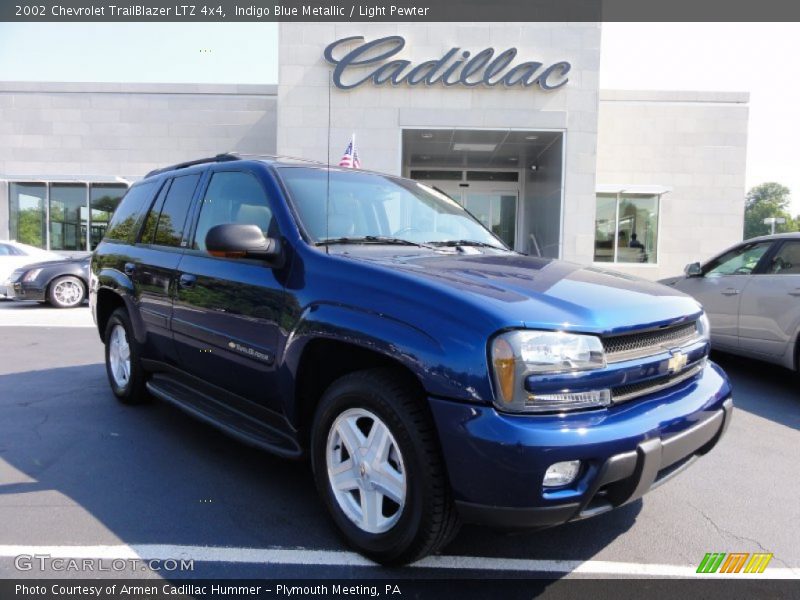 Indigo Blue Metallic / Light Pewter 2002 Chevrolet TrailBlazer LTZ 4x4