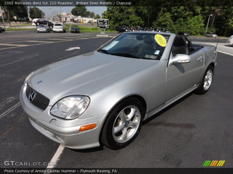 Brilliant Silver Metallic / Charcoal 2003 Mercedes-Benz SLK 320 Roadster