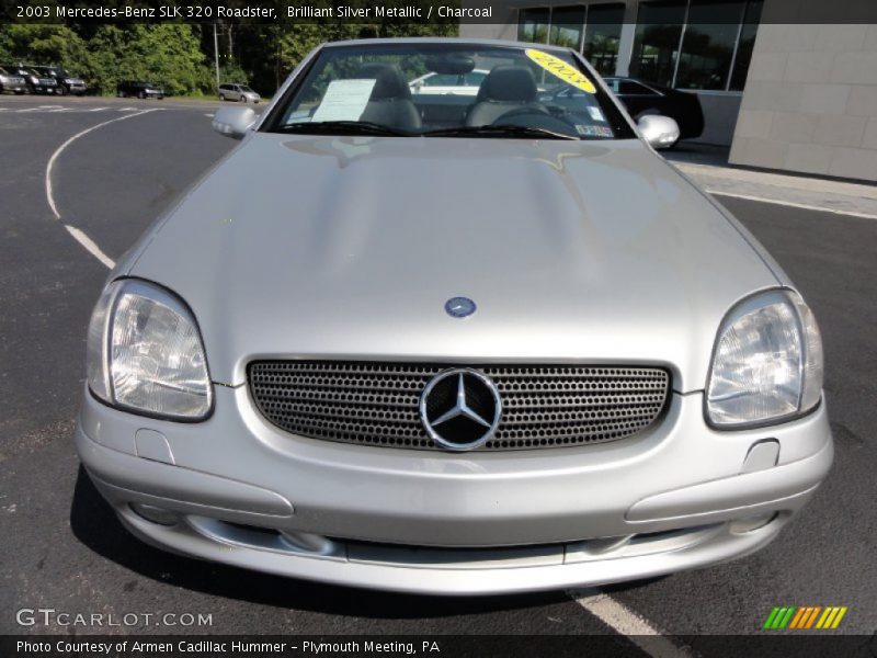 Brilliant Silver Metallic / Charcoal 2003 Mercedes-Benz SLK 320 Roadster