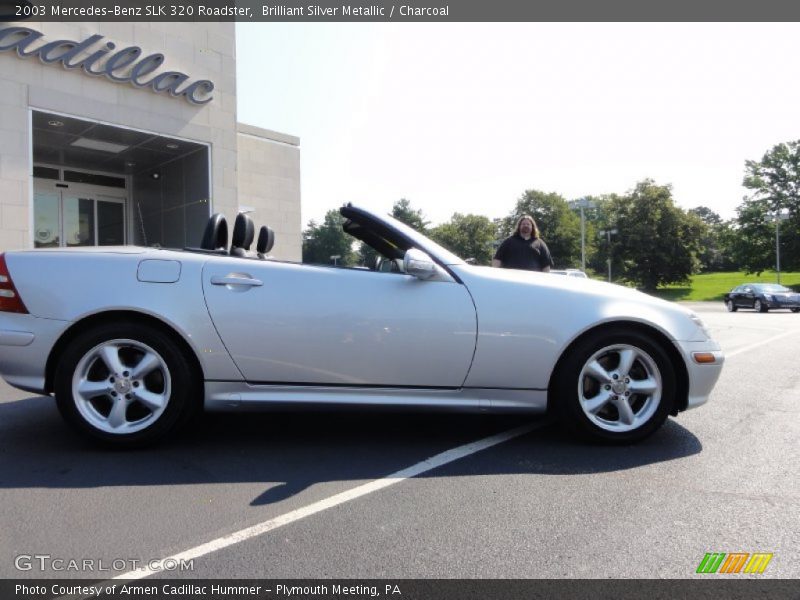 Brilliant Silver Metallic / Charcoal 2003 Mercedes-Benz SLK 320 Roadster