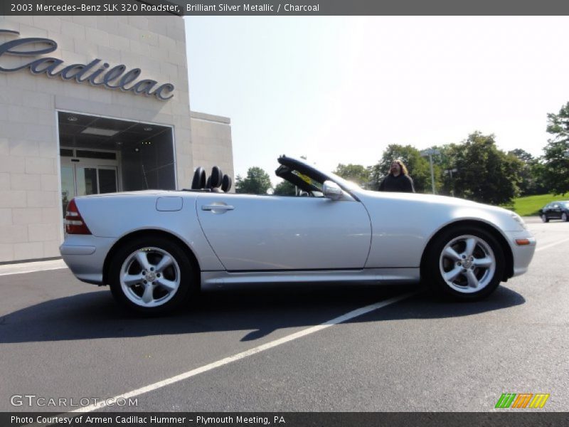 Brilliant Silver Metallic / Charcoal 2003 Mercedes-Benz SLK 320 Roadster