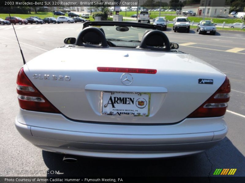 Brilliant Silver Metallic / Charcoal 2003 Mercedes-Benz SLK 320 Roadster