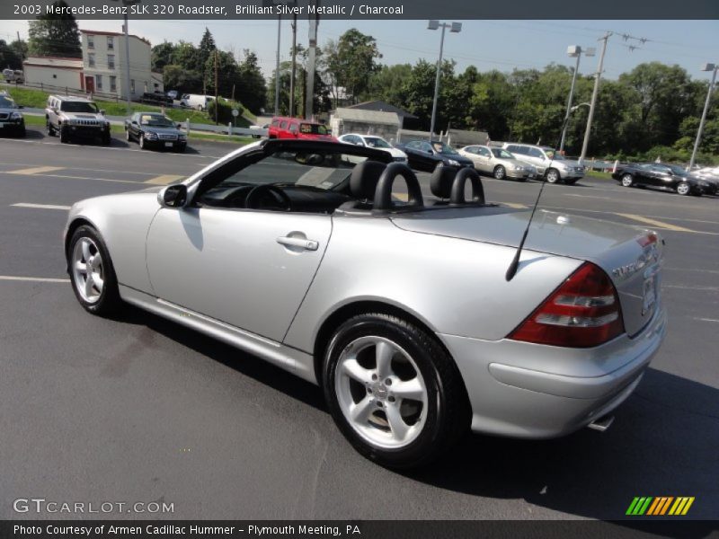 Brilliant Silver Metallic / Charcoal 2003 Mercedes-Benz SLK 320 Roadster