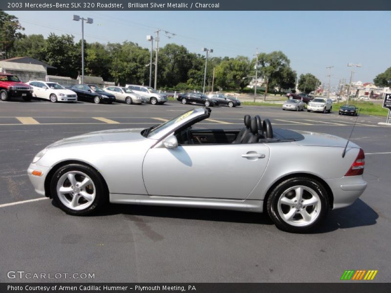 Brilliant Silver Metallic / Charcoal 2003 Mercedes-Benz SLK 320 Roadster