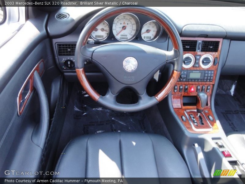 Brilliant Silver Metallic / Charcoal 2003 Mercedes-Benz SLK 320 Roadster