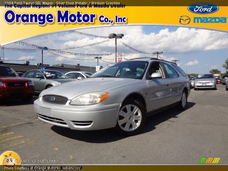 Silver Frost Metallic / Medium Graphite 2004 Ford Taurus SEL Wagon