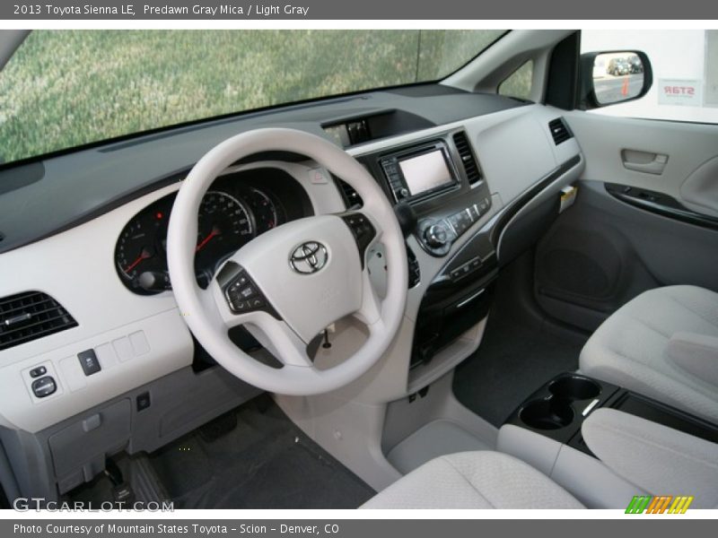 Predawn Gray Mica / Light Gray 2013 Toyota Sienna LE