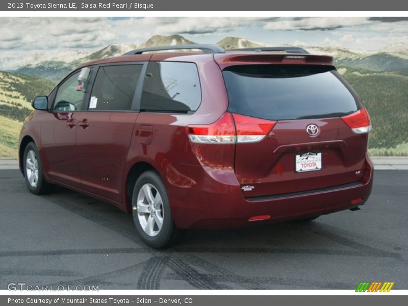 Salsa Red Pearl / Bisque 2013 Toyota Sienna LE