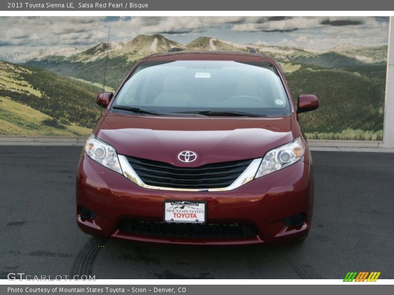 Salsa Red Pearl / Bisque 2013 Toyota Sienna LE