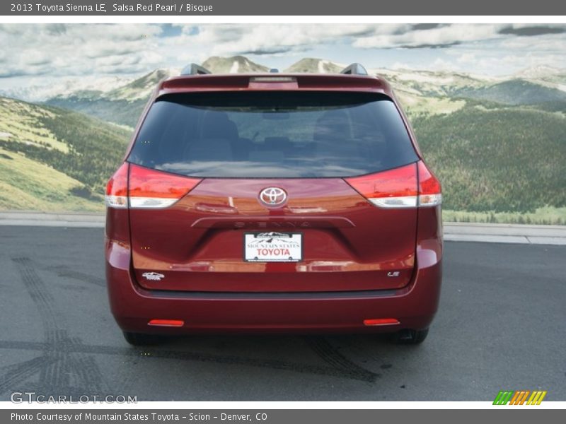 Salsa Red Pearl / Bisque 2013 Toyota Sienna LE