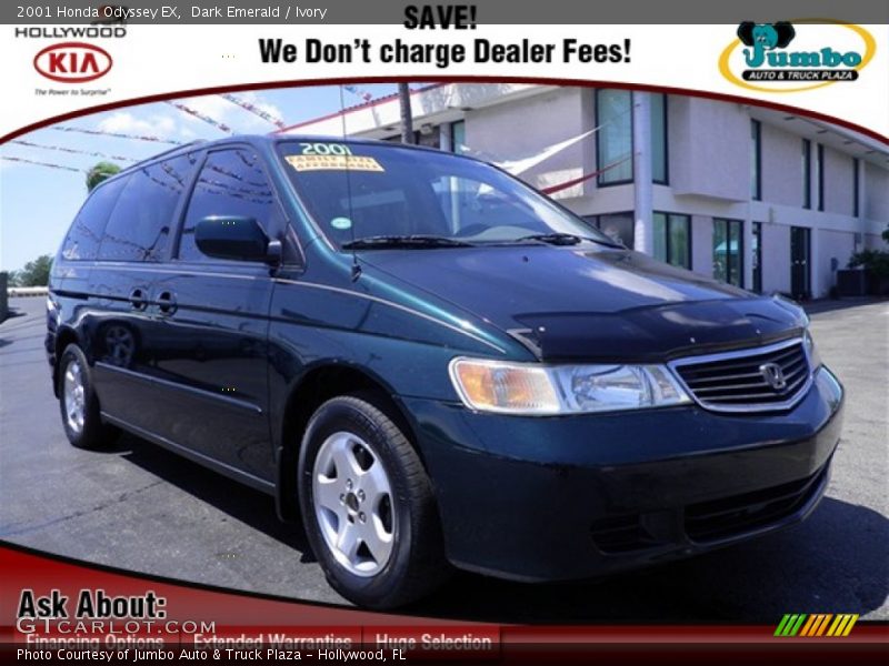 Dark Emerald / Ivory 2001 Honda Odyssey EX