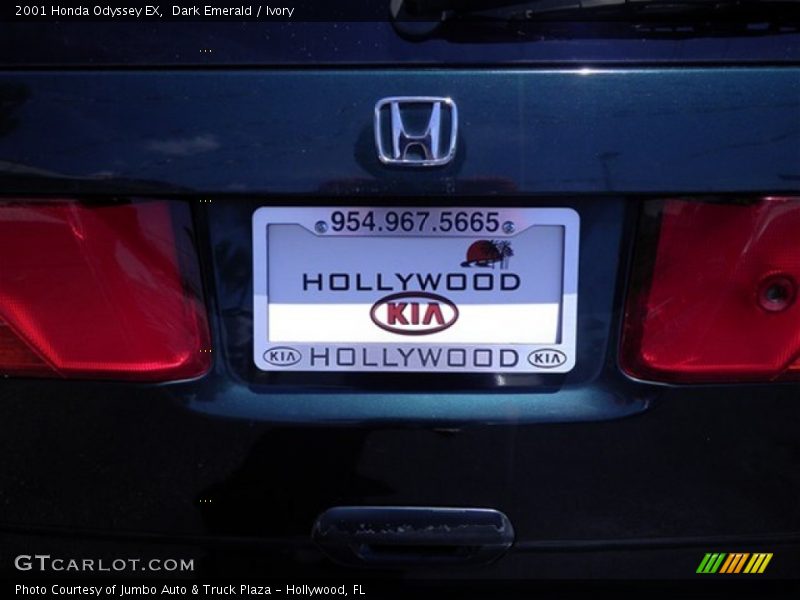 Dark Emerald / Ivory 2001 Honda Odyssey EX