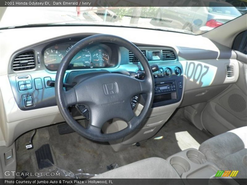 Dark Emerald / Ivory 2001 Honda Odyssey EX