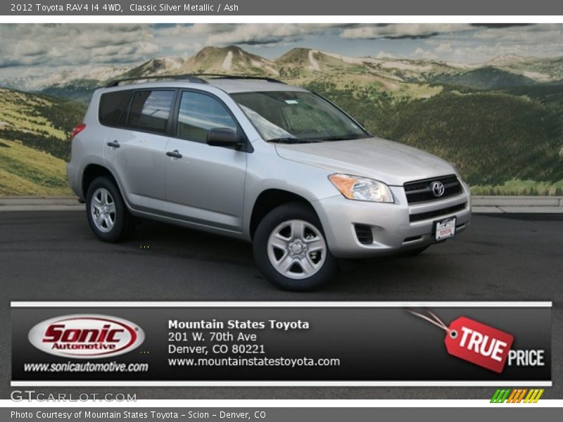 Classic Silver Metallic / Ash 2012 Toyota RAV4 I4 4WD