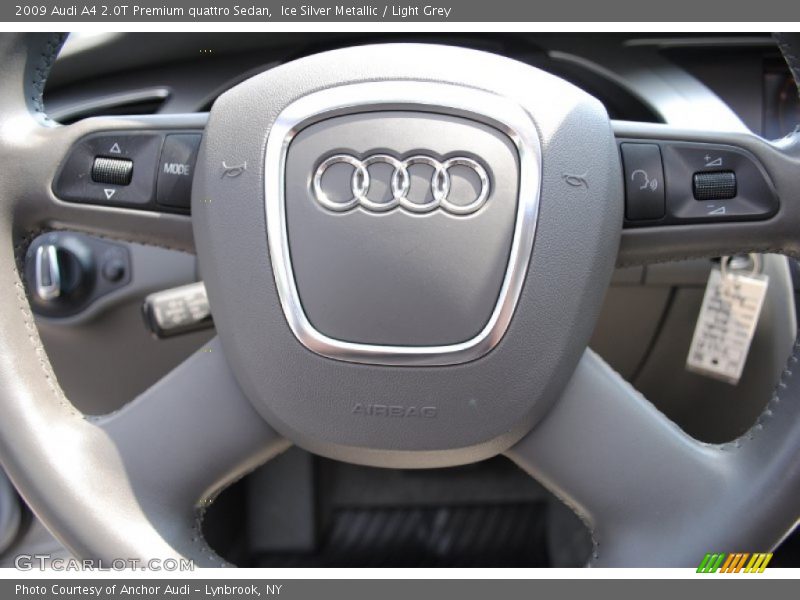 Ice Silver Metallic / Light Grey 2009 Audi A4 2.0T Premium quattro Sedan