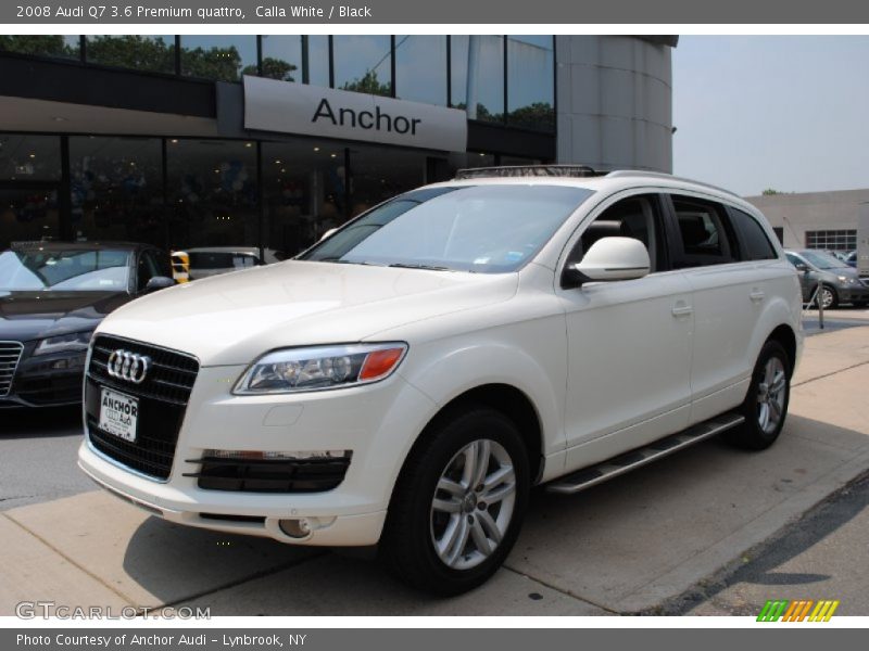 Calla White / Black 2008 Audi Q7 3.6 Premium quattro