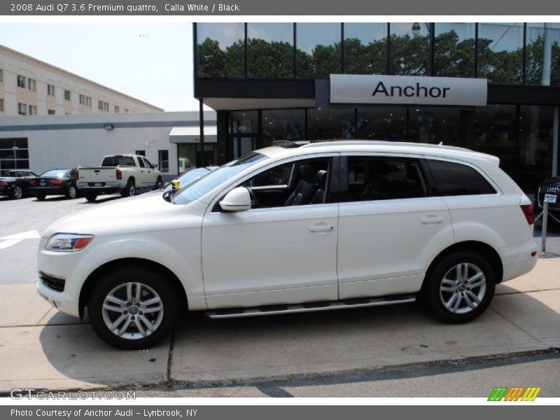 Calla White / Black 2008 Audi Q7 3.6 Premium quattro