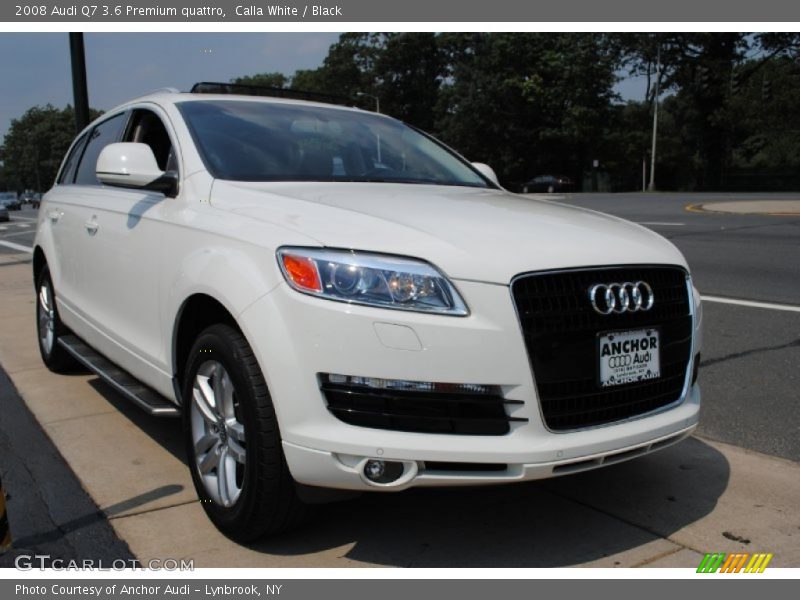 Calla White / Black 2008 Audi Q7 3.6 Premium quattro