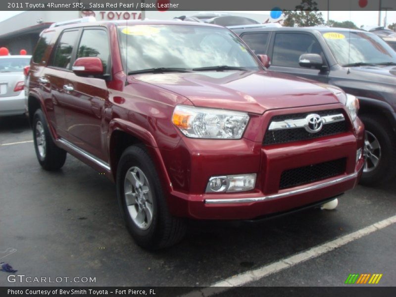 Salsa Red Pearl / Black Leather 2011 Toyota 4Runner SR5