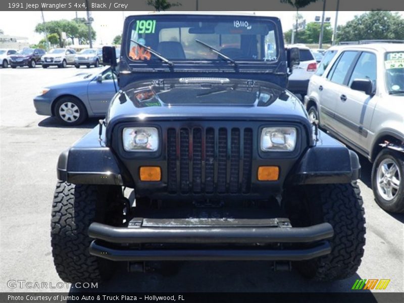 Black / Grey 1991 Jeep Wrangler S 4x4