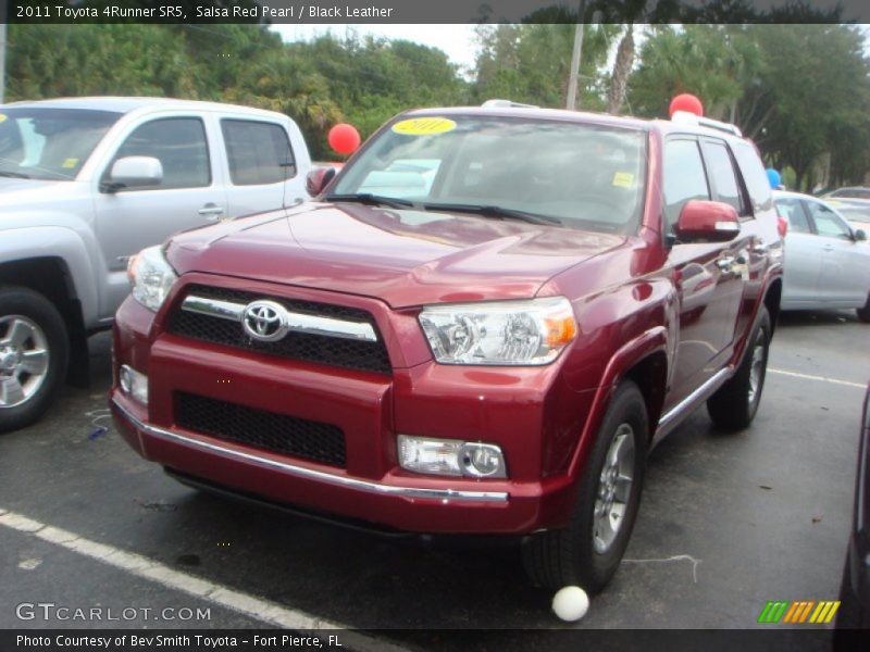 Salsa Red Pearl / Black Leather 2011 Toyota 4Runner SR5