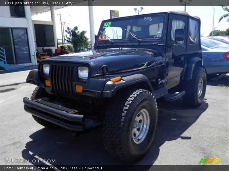 Black / Grey 1991 Jeep Wrangler S 4x4