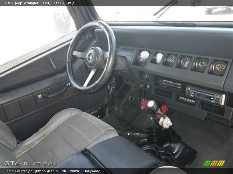Black / Grey 1991 Jeep Wrangler S 4x4
