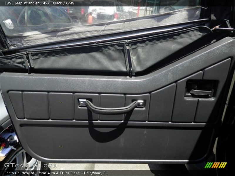 Black / Grey 1991 Jeep Wrangler S 4x4