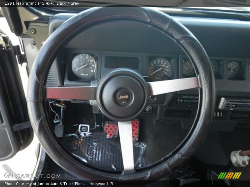 Black / Grey 1991 Jeep Wrangler S 4x4