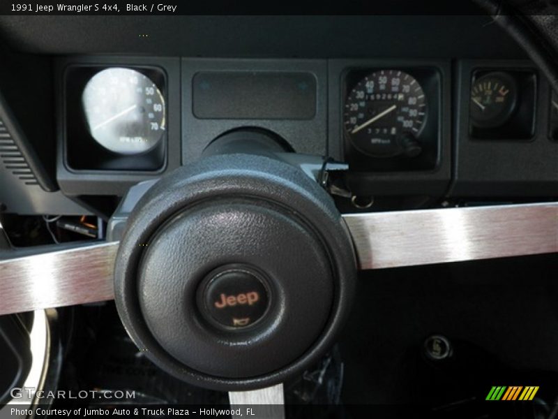 Black / Grey 1991 Jeep Wrangler S 4x4