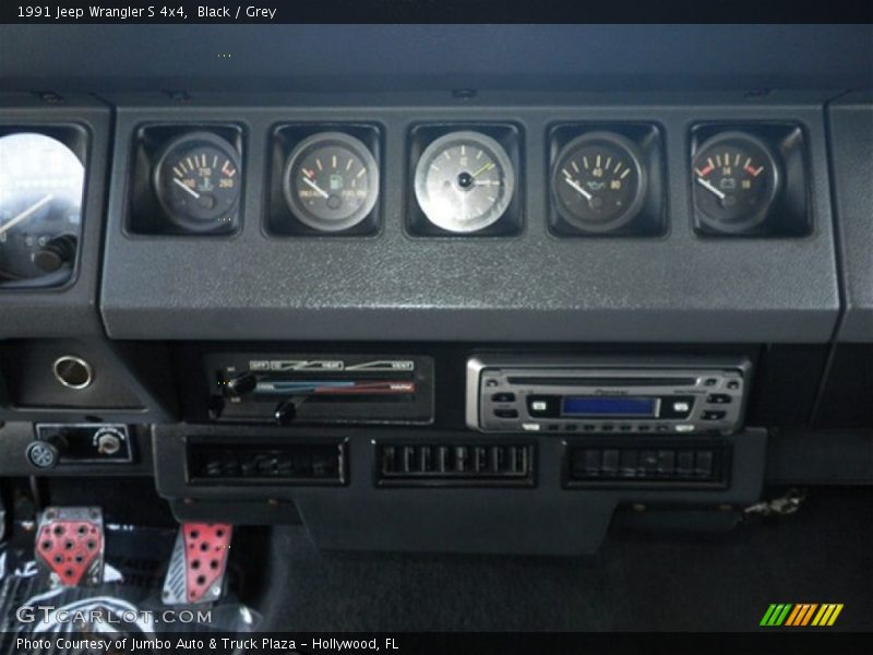 Black / Grey 1991 Jeep Wrangler S 4x4